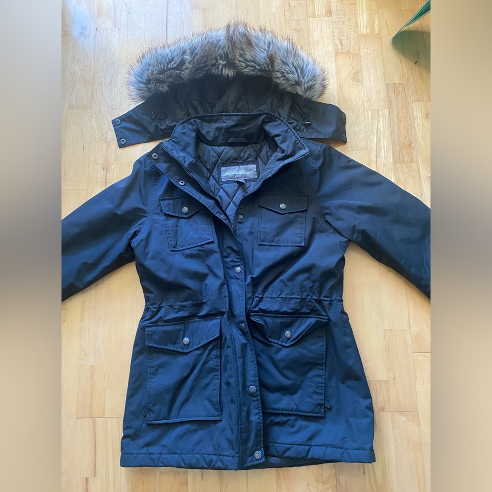 Eddie Bauer parka - women’s - down - large